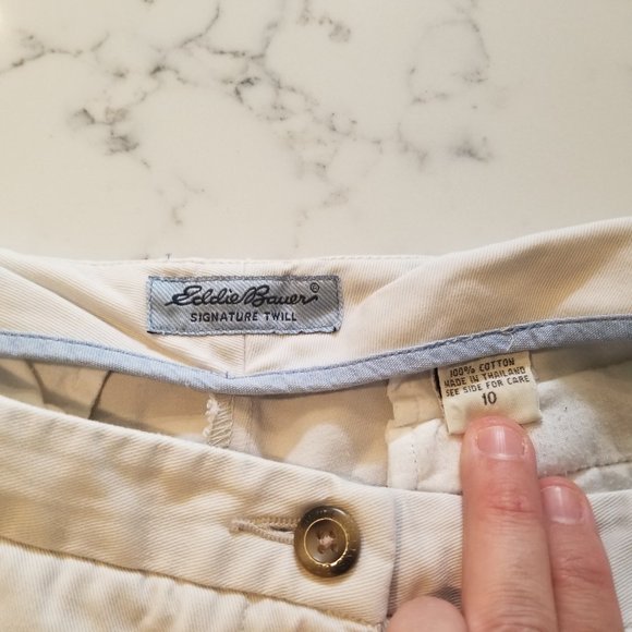 Eddie Bauer Signature Twill Shorts - Size 10 - Picture 6 of 7